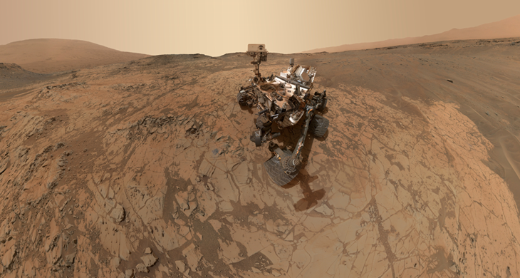 Curiosity Rover Portrait Mars Mojave Selfie MALHI