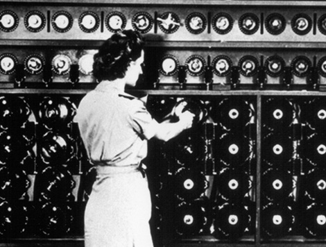 Enigma Machine exhibition. Coded Communication