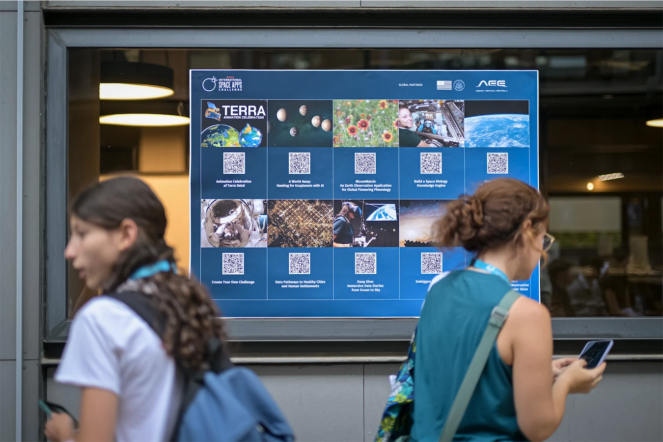 A moment of the NASA hackaton at 42, by Telefónica Foundation