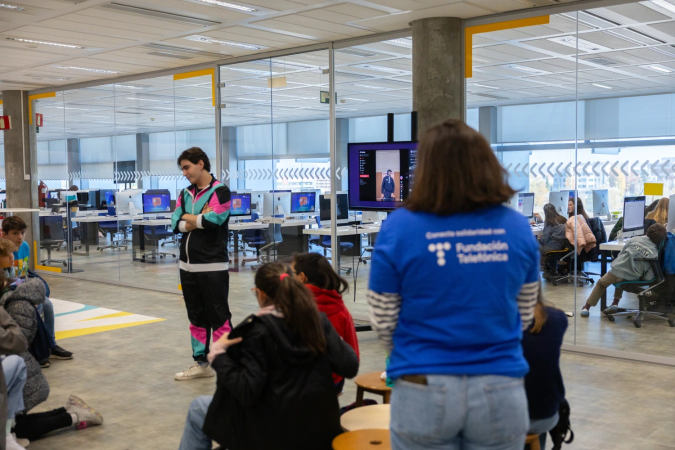 A moment from the 'They speak code' event on November 22