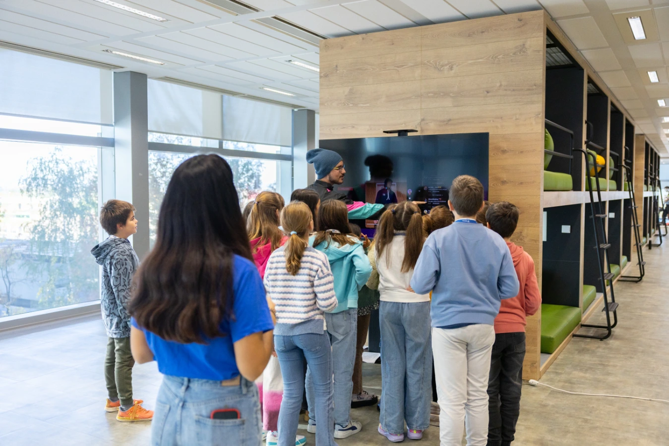 A moment from the 'They speak code' event on November 22