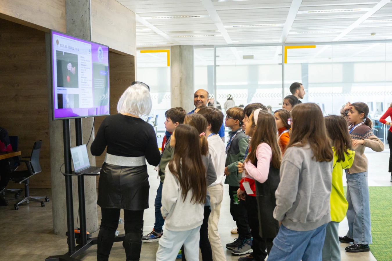 A moment from the 'They speak code' event on November 22