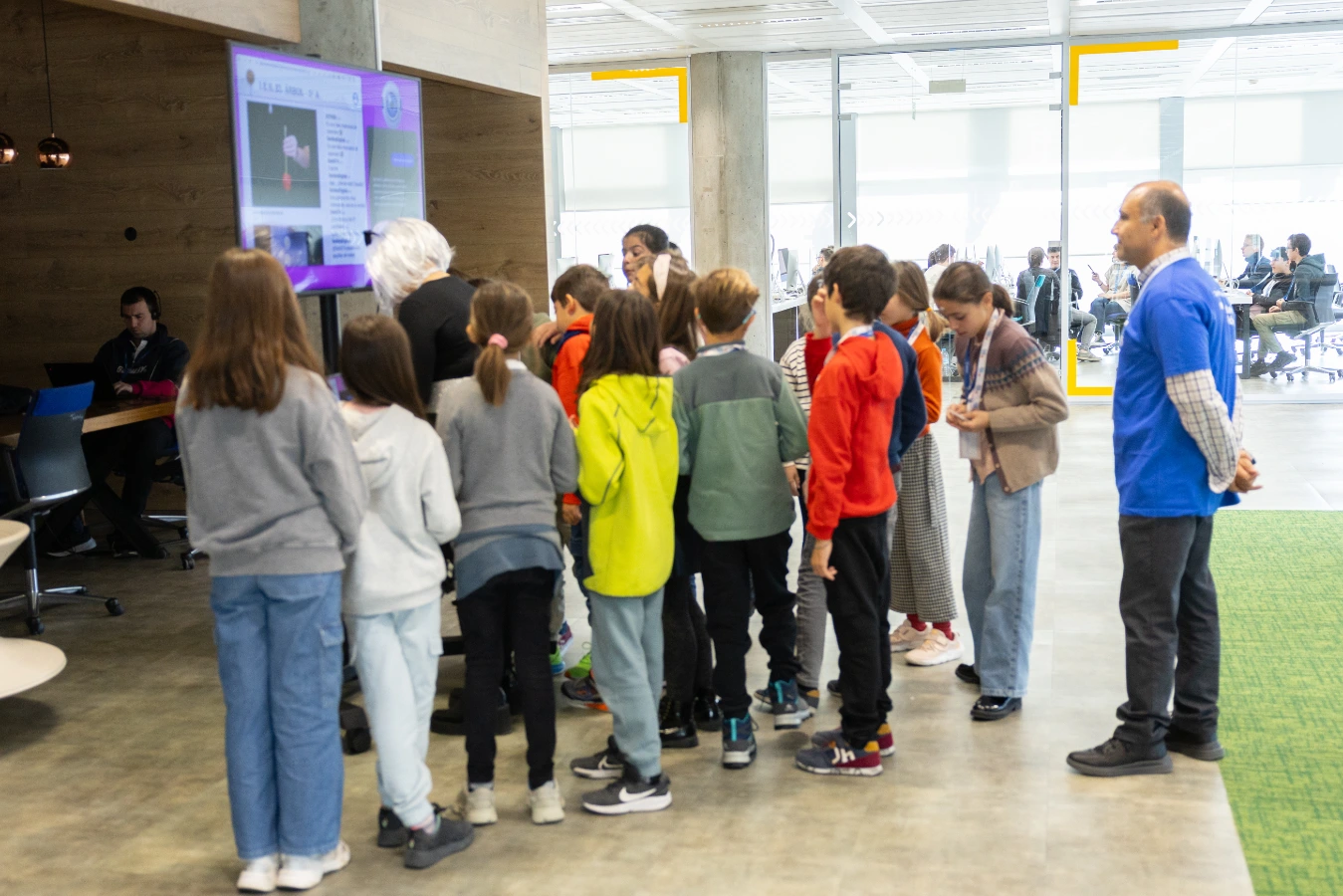 A moment from the 'They speak code' event on November 22