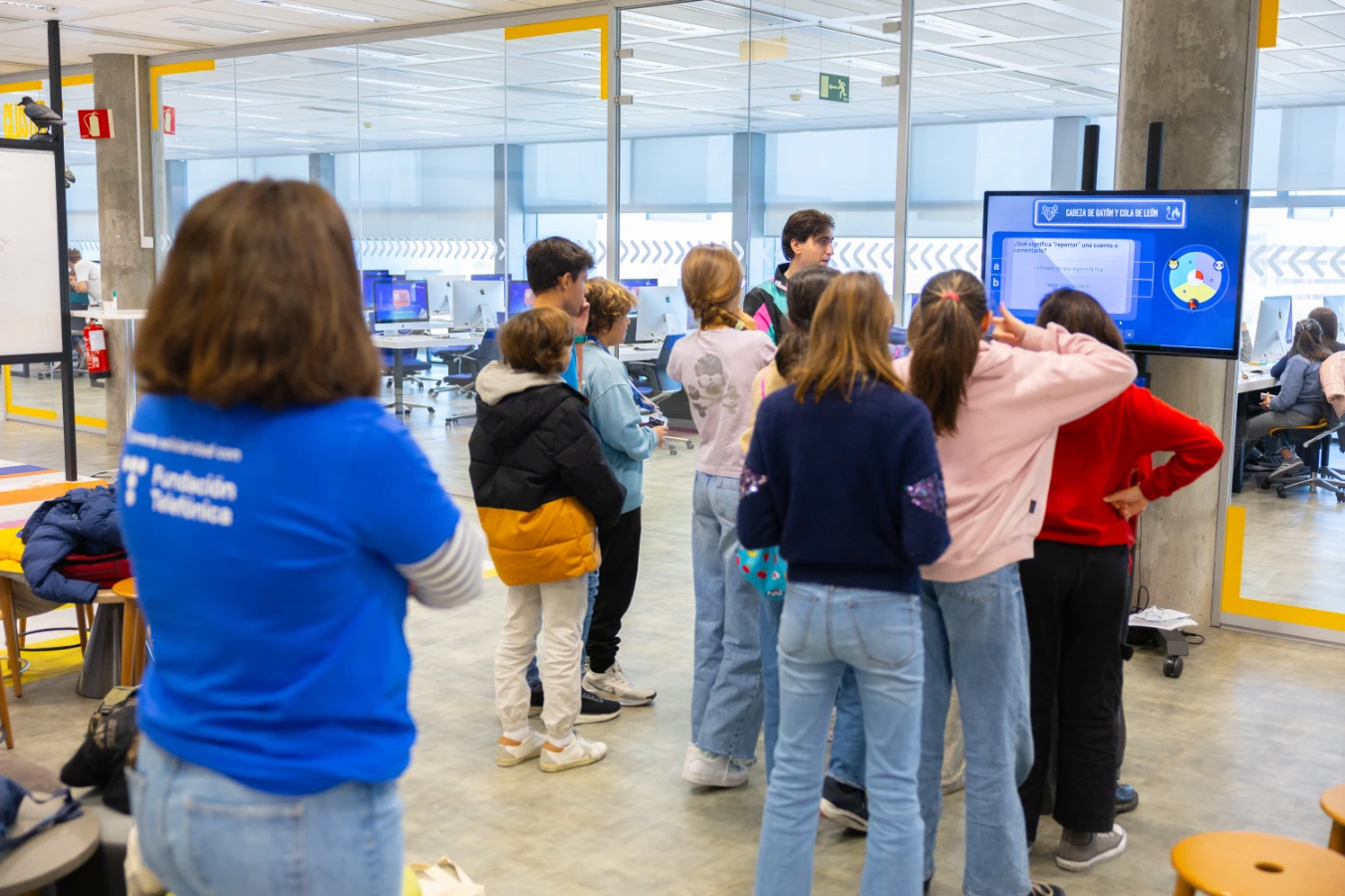 A moment from the 'They speak code' event on November 22