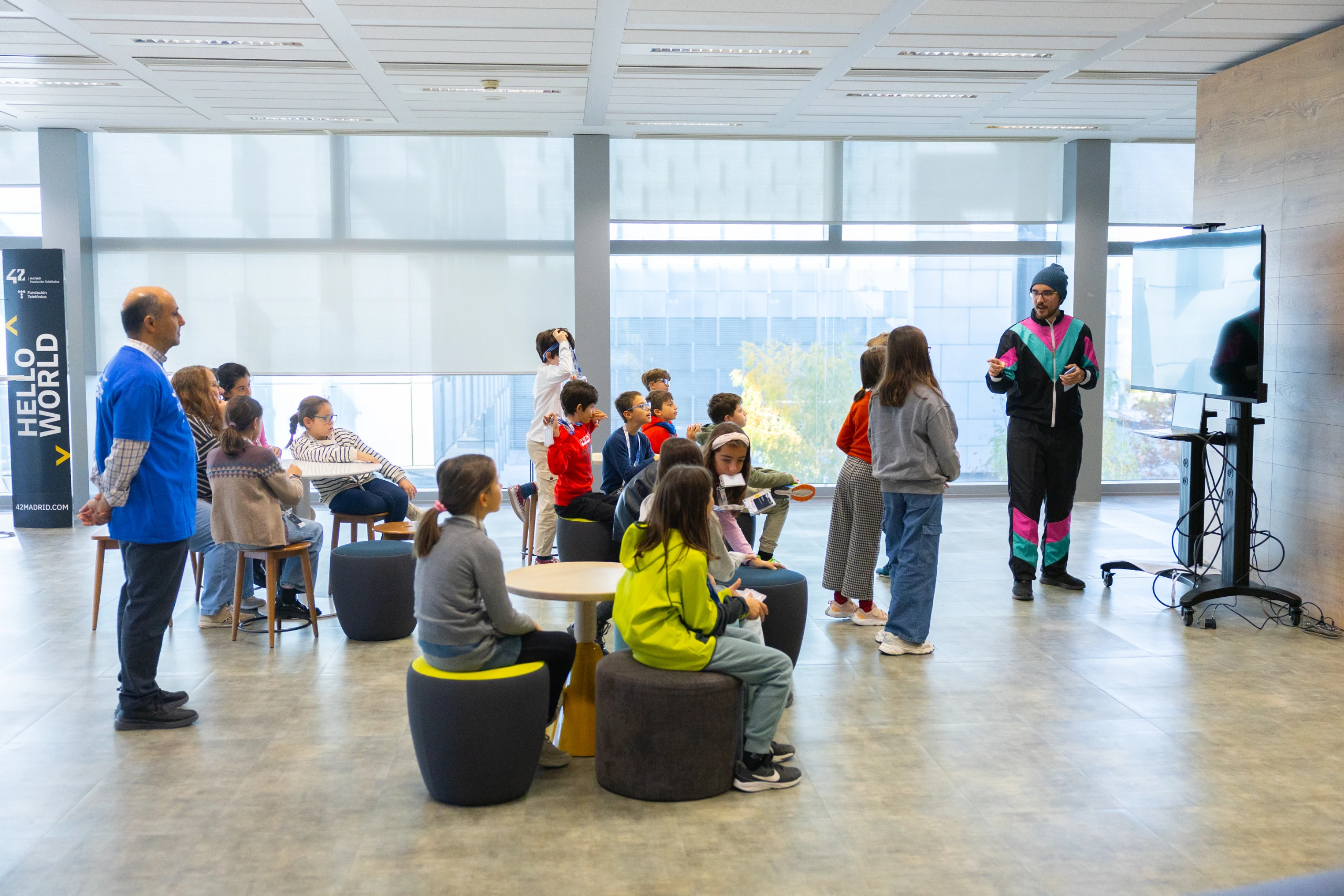 A moment from the 'They speak code' event on November 22