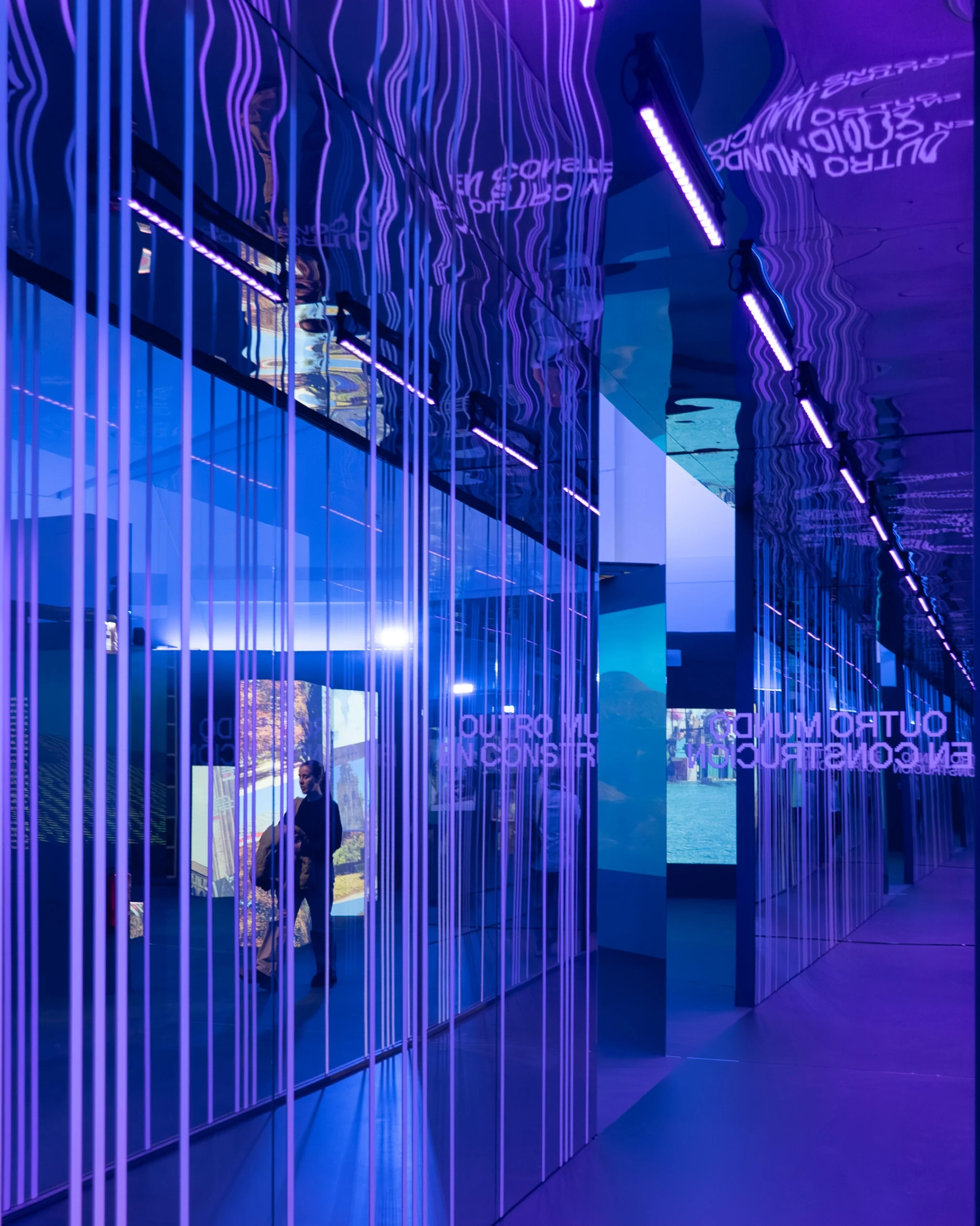 Exhibition view from the traveling exhibition 'Expanded World: Between the Physical and the Virtual'