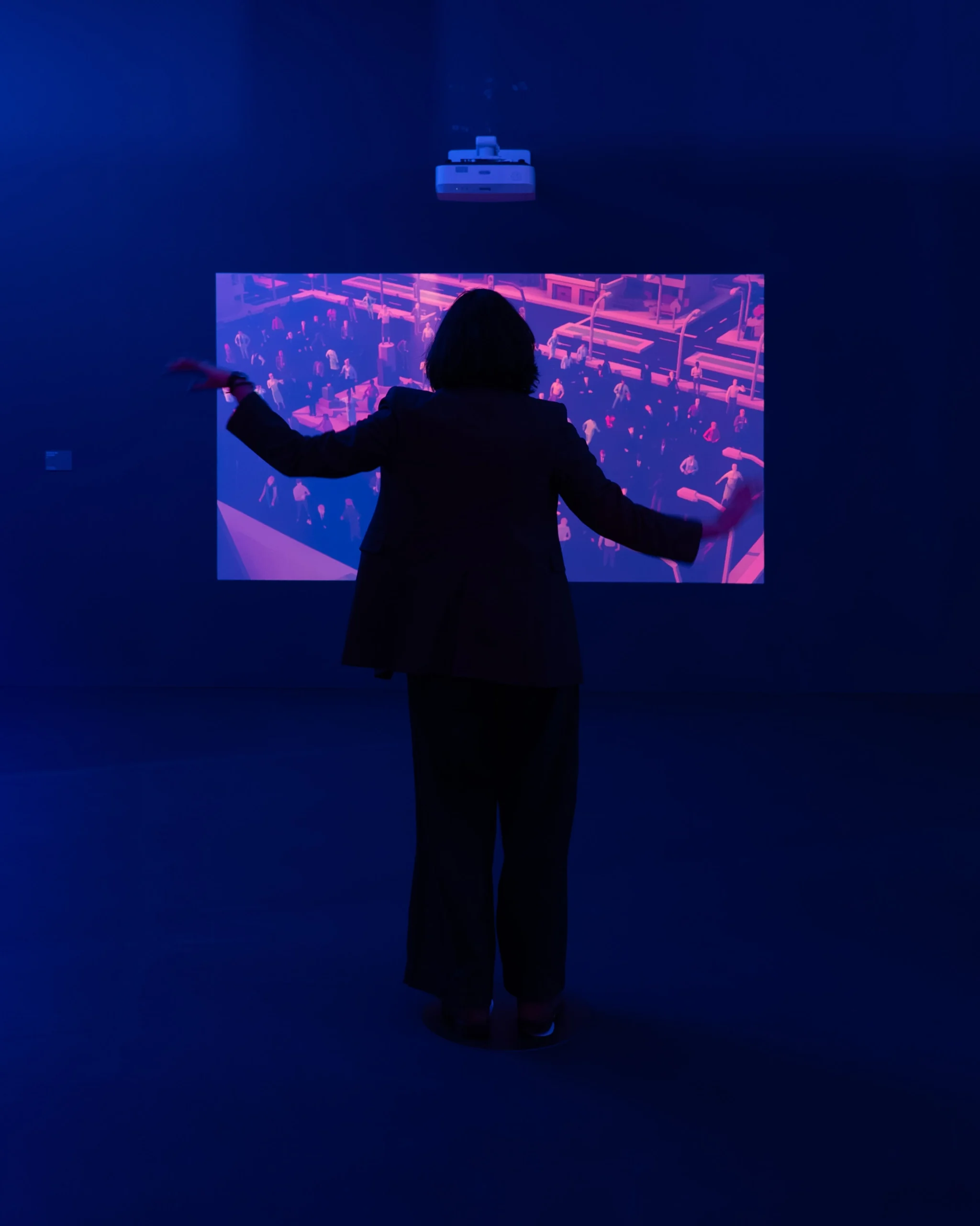 Exhibition view from the traveling exhibition 'Expanded World: Between the Physical and the Virtual'