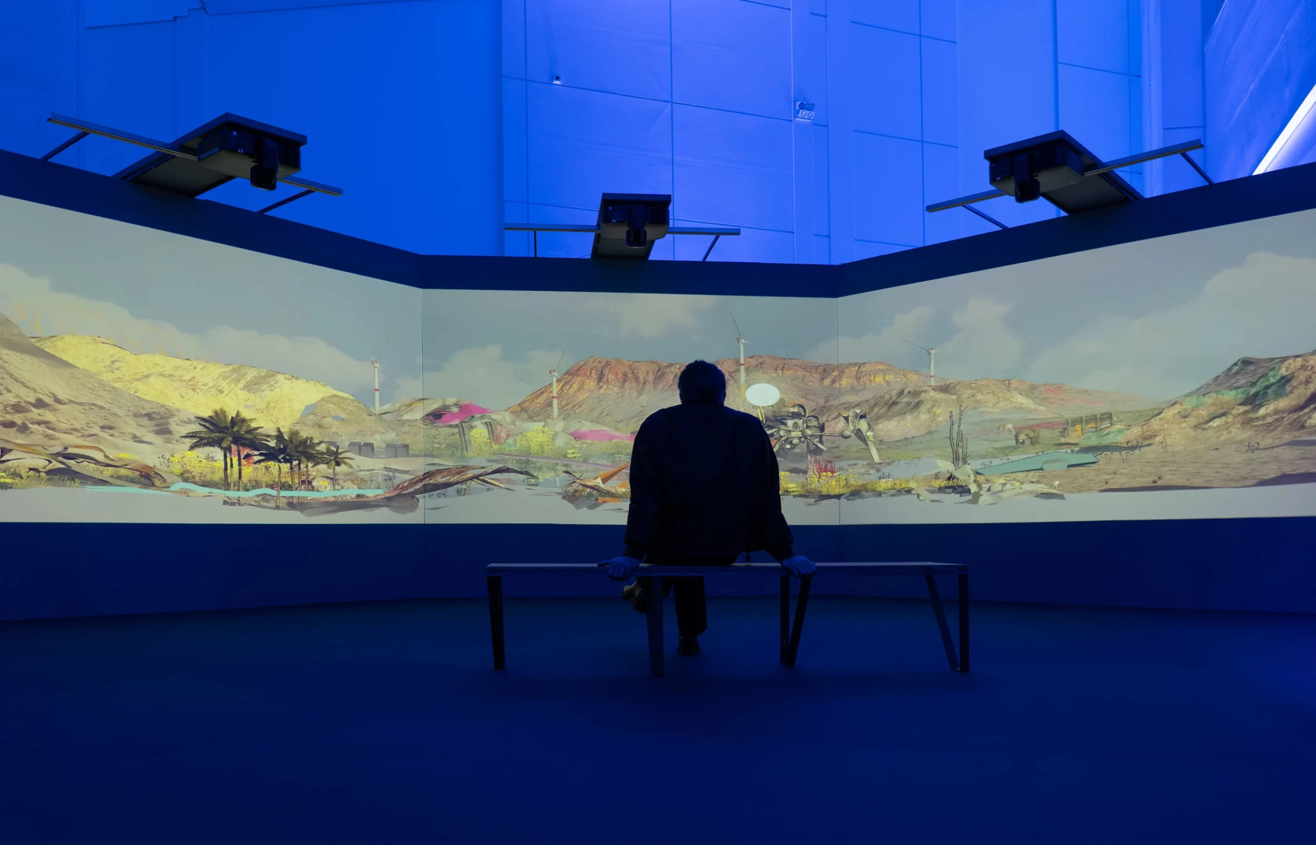 Exhibition view from the traveling exhibition 'Expanded World: Between the Physical and the Virtual'