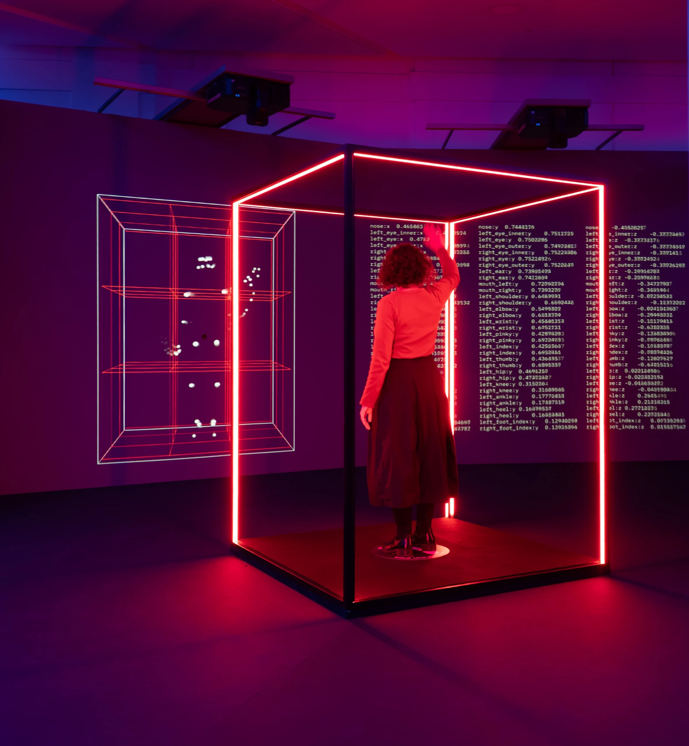 Exhibition view from the traveling exhibition 'Expanded World: Between the Physical and the Virtual'